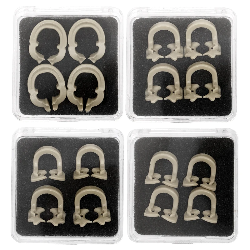 4pcs Rubber barrier clips, oral medical tools, dental rubber barrier clips, rubber clips, clips of different models