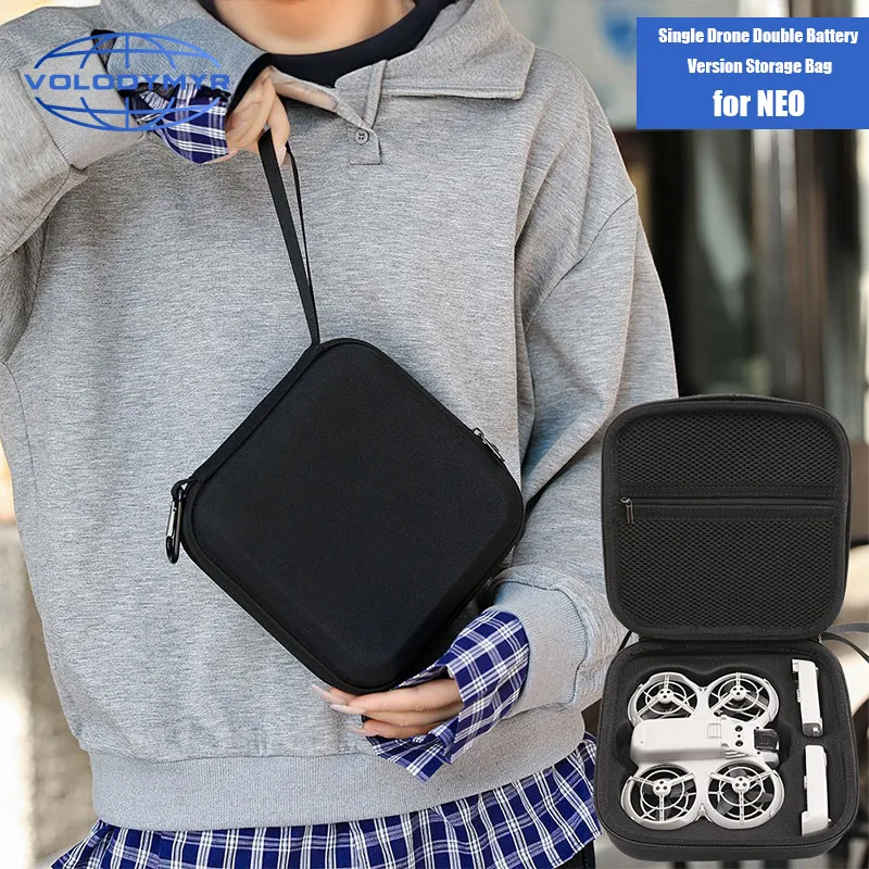 

VOLODYMYR Storage Bag for DJI Neo Remote Controller Case Portable Carrying Box Case Handbag for DJI Neo Drone Accessories