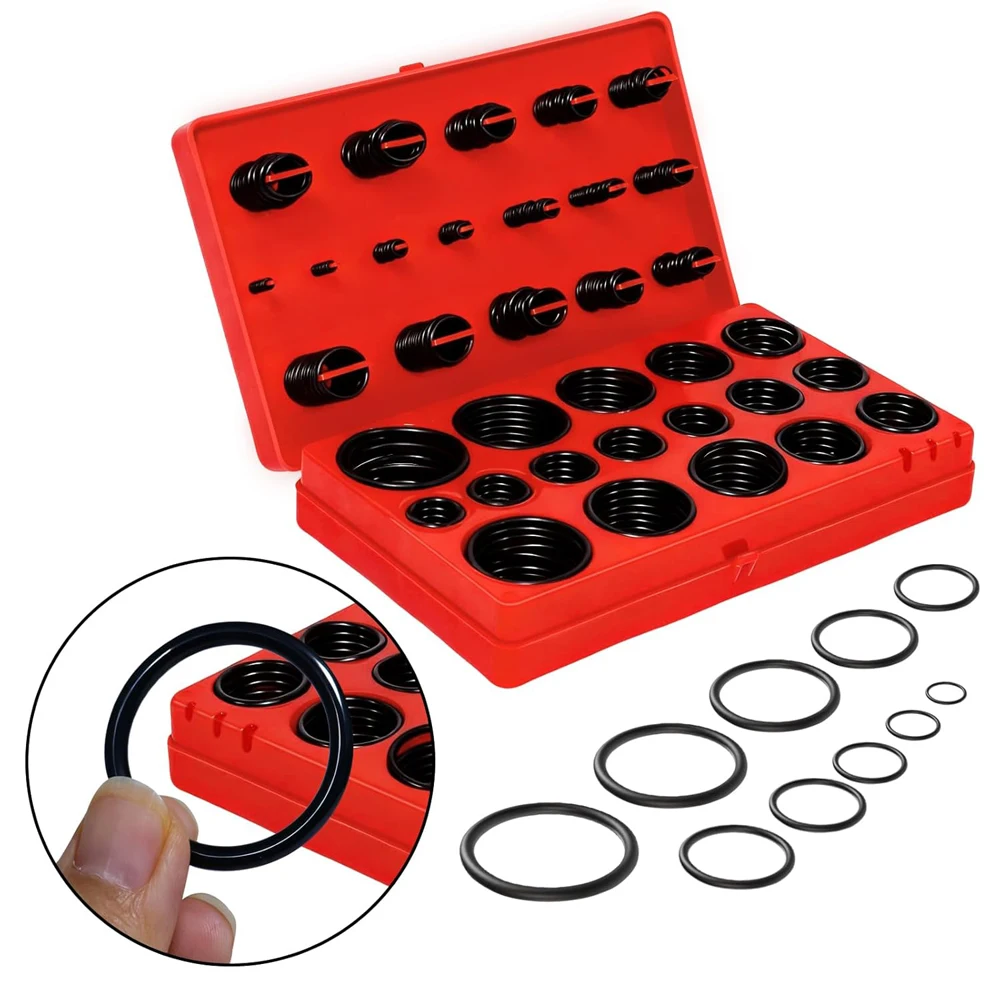 419 Pieces Metric Universal O-Ring Kit Set of 32 Metric Sizes Rubber Seals O Rings for Faucet Professional Plumbing Automotive
