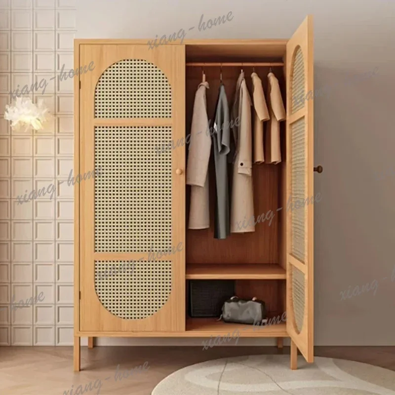 Factory Direct Wood Bedroom Wardrobe Storage Nordic Luxury Organizer Open Closets Wardrobe Cabinet Shelves Rangement Chambre Bed