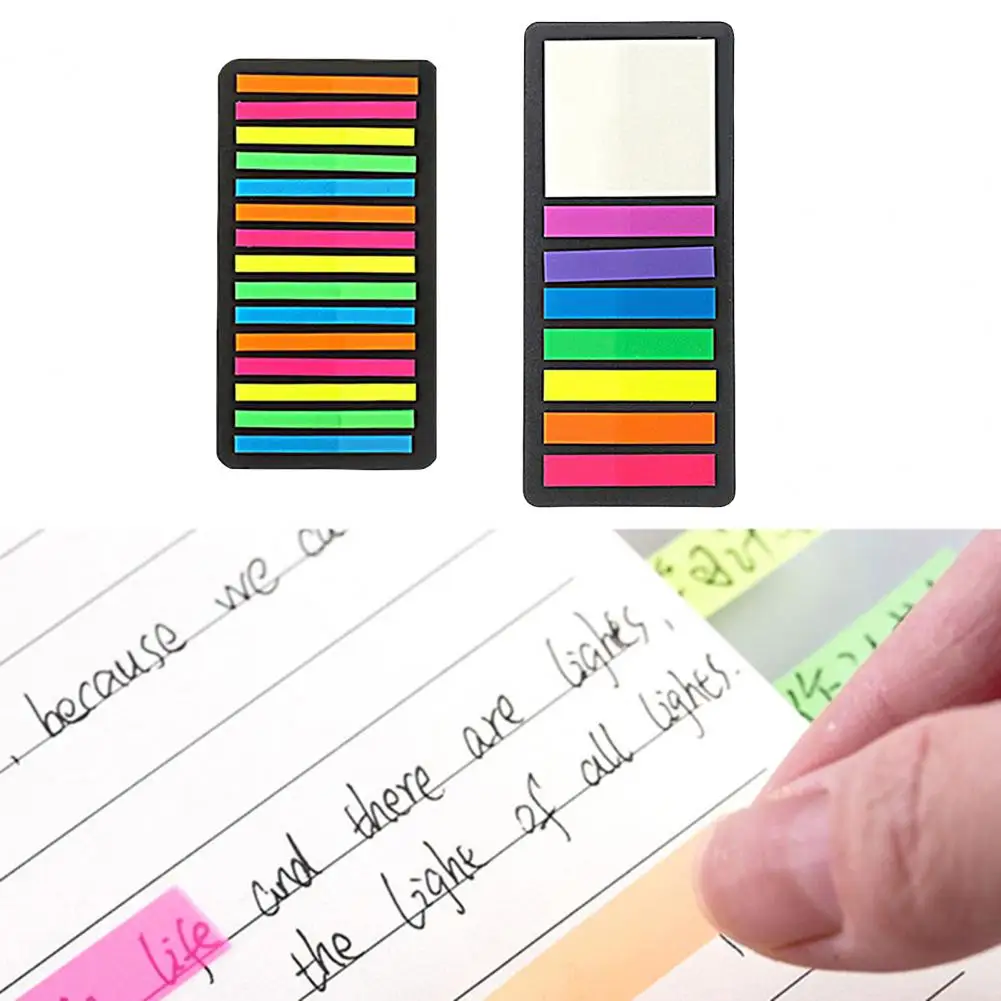 Removable Practical Fluorescent Self Sticky Notes Lined Memos Decor Birthday Gift