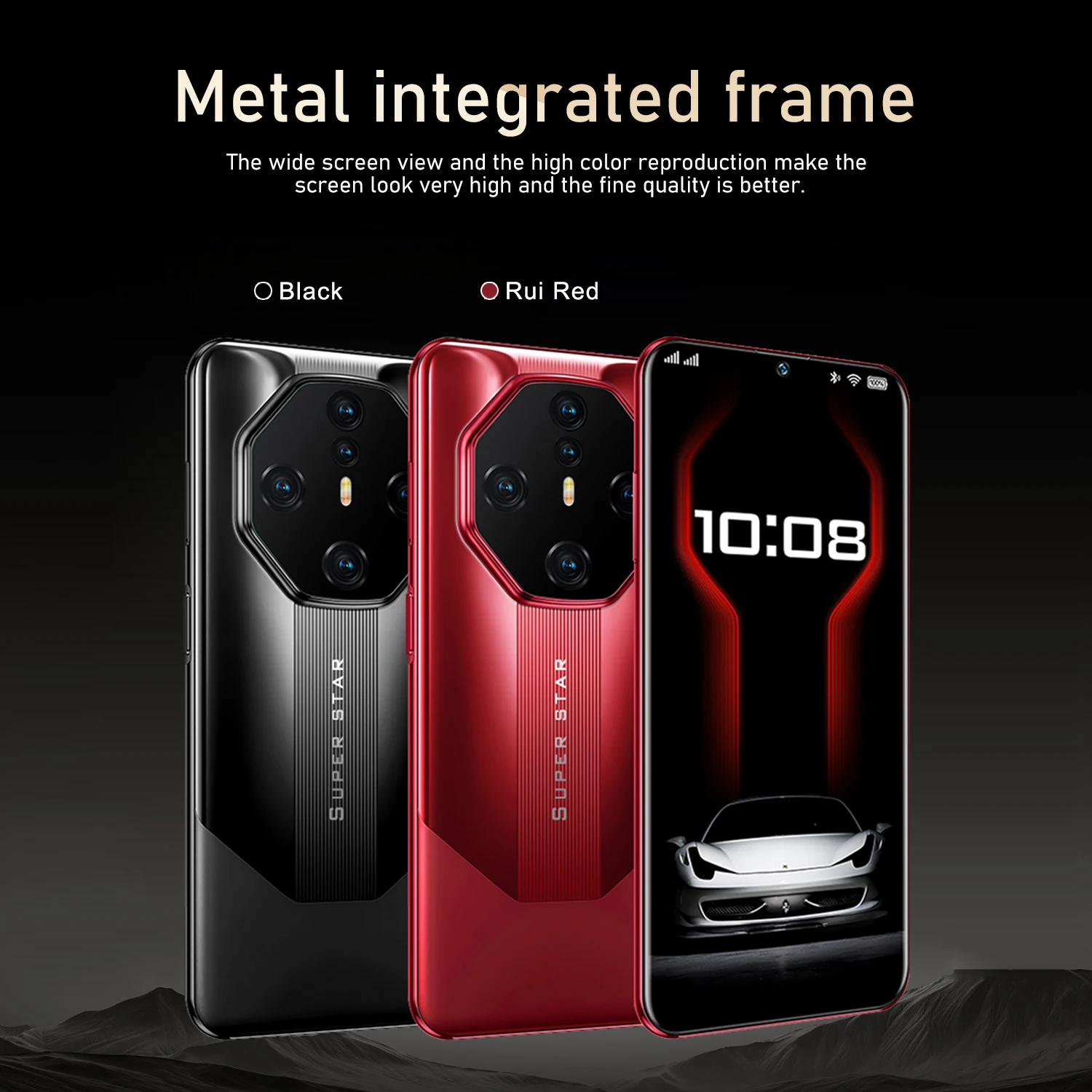 สมาร์ทโฟน Global Unlocked S24 Pro หน้าจอ 6.56 นิ้ว, 4GB+128GB, กล้อง 16MP+16MP, แบตเตอรี่ 4100mAh, ฟังก์ชันชาร์จเร็ว, เครือข่าย 4G