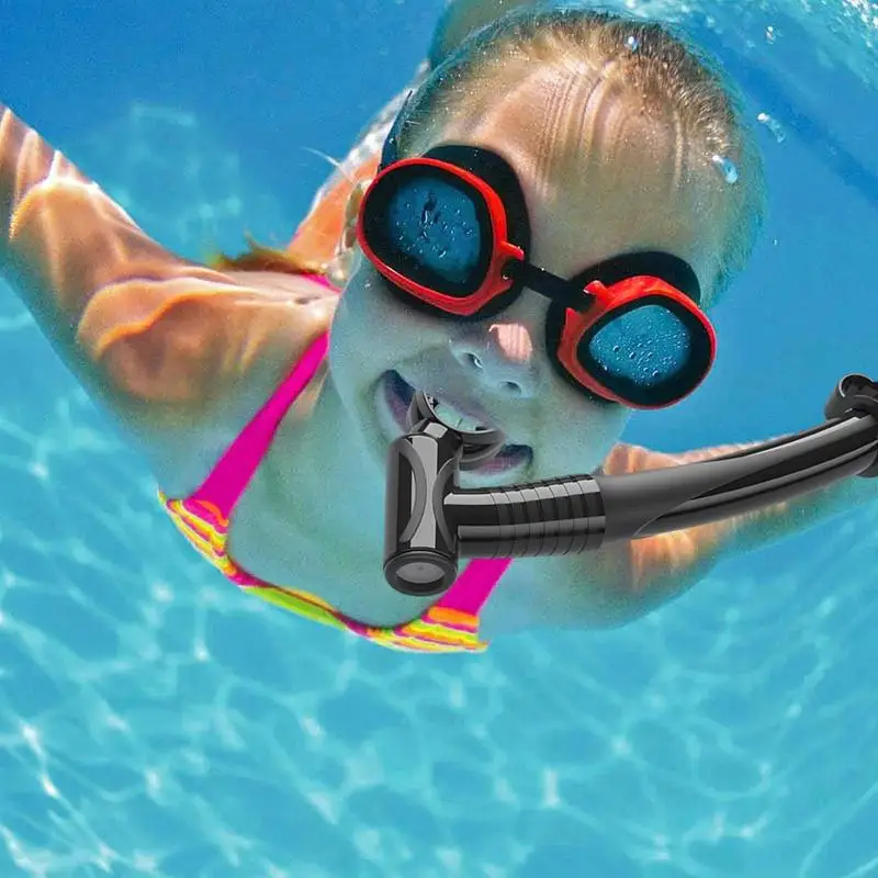 Kids Snorkel Breathing Tube Wet Snorkel Easy Breath For Diving & Swimming Flexible Child Training Swimming Snorkel Snorkeling