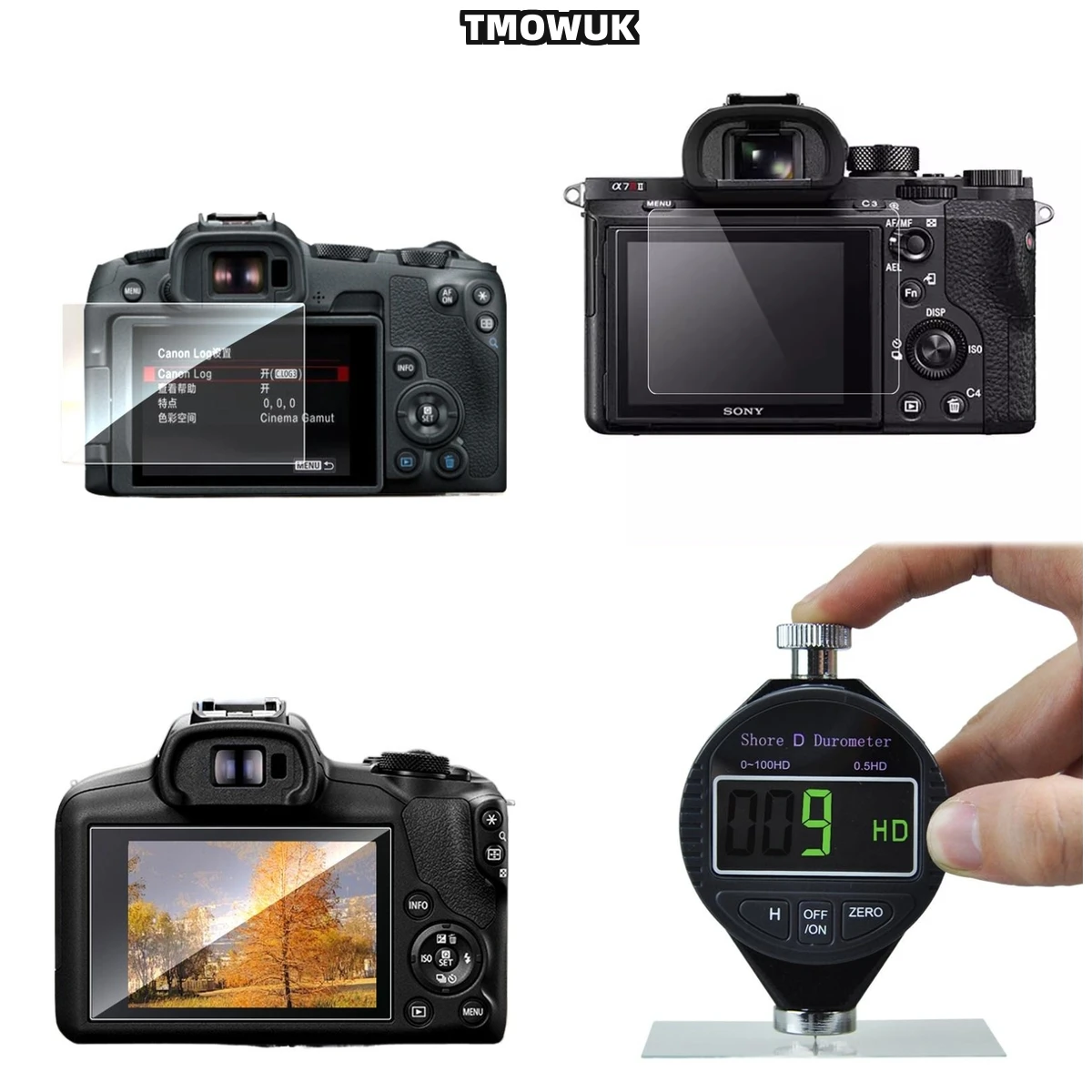 

For Canon EOSR M5 M3 M10 100D KISS X7, Ultra-Clear Privacy Tempered Glass, 9H Anti-Scratch Matte Screen Film For Camera LCD