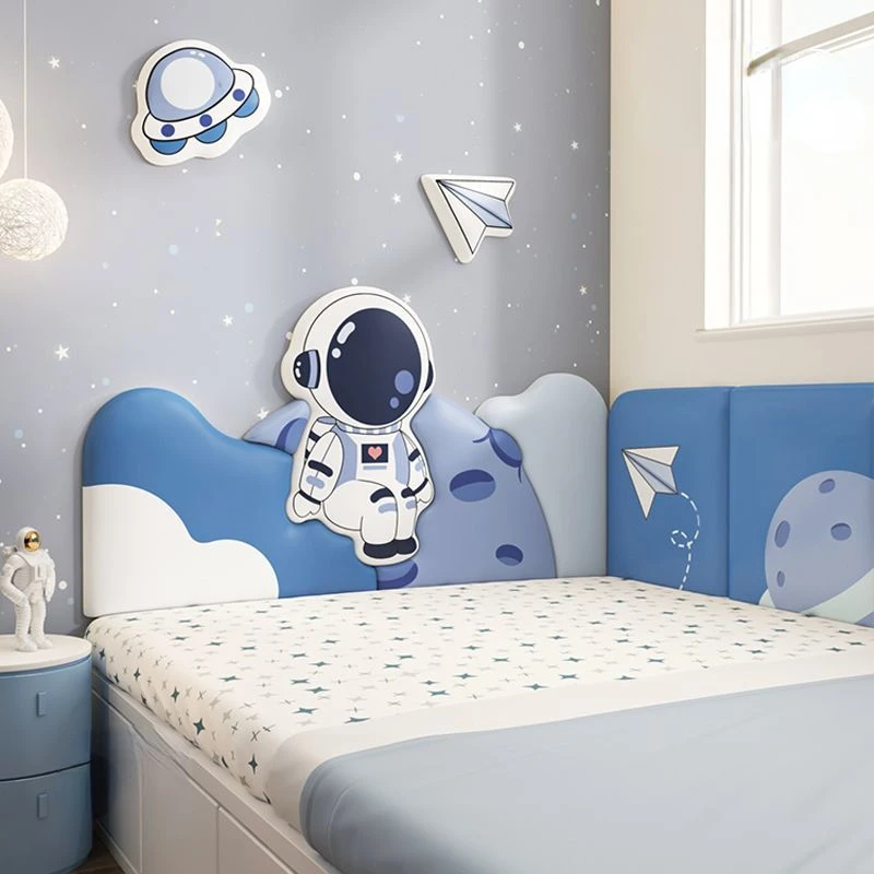 Cartoon Astronaut Kids Boy Room Decor letto testiera mobili camera da letto Head Board Tete De Lit Tatami Wall Panels Cabecero Cama