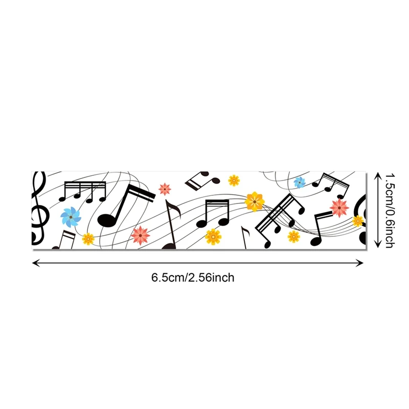 Sweet Musical Note Theme Handbook Background DIY Washi Tape Sticker Scrapbooking Material Paper Craft Texture Stationery