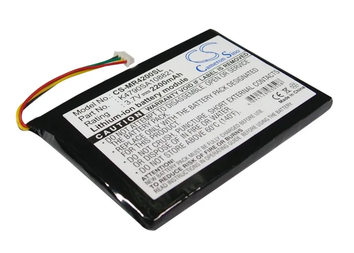 CS GPS Navigator Battery for Magellan Maestro 4200 4210 4220 4250 Fits K4790SA108821 Li-ion 3.70V 2200mAh