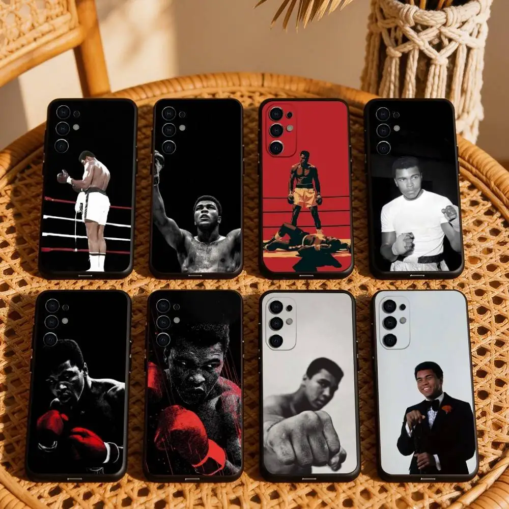 

The formidable boxer M-Muhammad Ali Phone Case Black Silicone Soft For Samsung S25,S24,S21,S22,S23,S30,Ultra,S20,Plus,Fe,Lite
