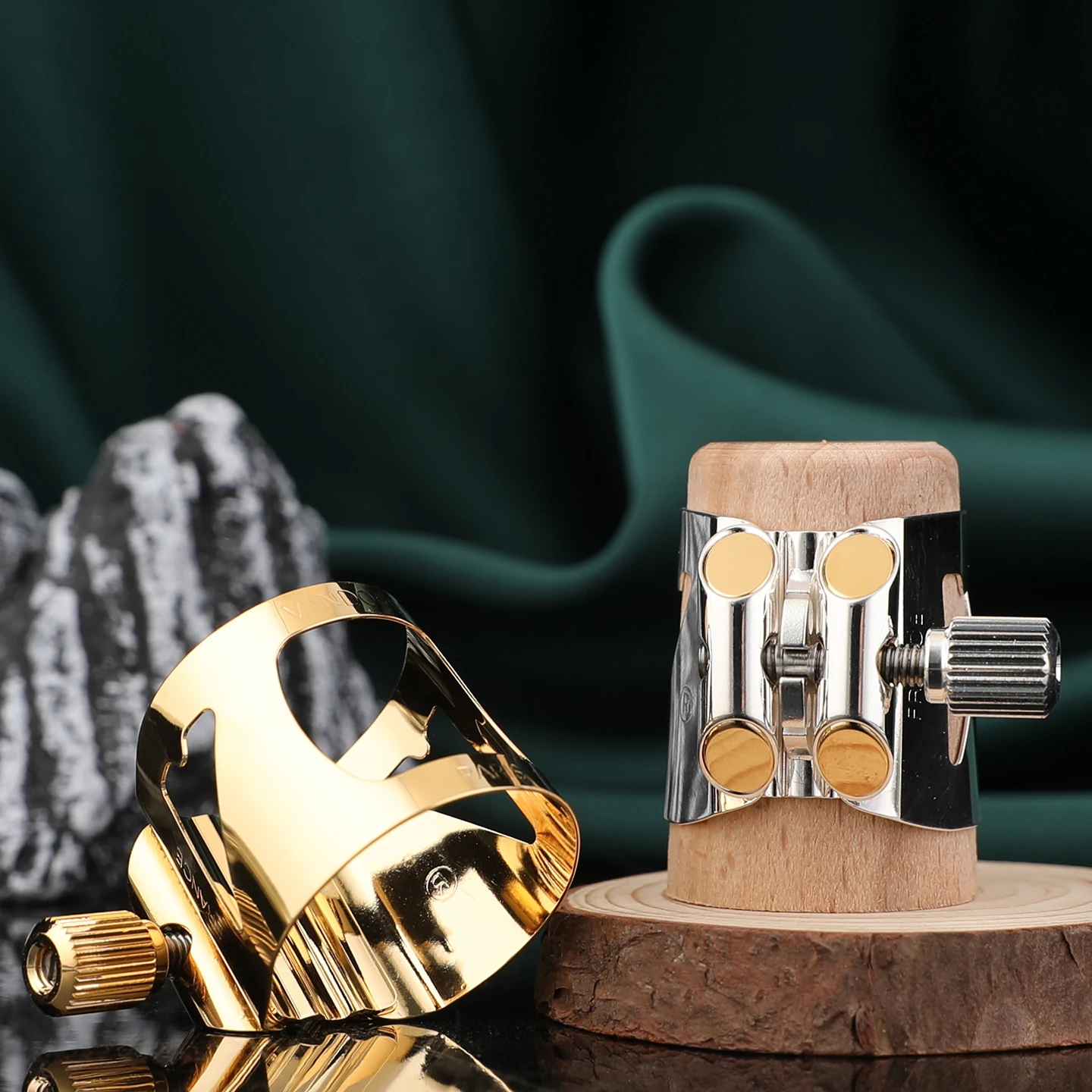 France Vandoren Optimum Ligatures Saxophone Clarinet Hard rubber mouthpiece metal ebonite Soprano Alto Tenor Baritone ligature.
