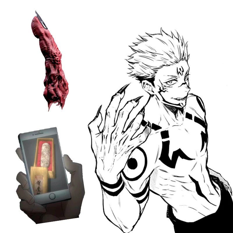 Jujutsu Kaisen Figure Ryomen Sukuna Finger Special Curse Collection Model Ornament Waterproof and Moisture ProofAnime Peripheral