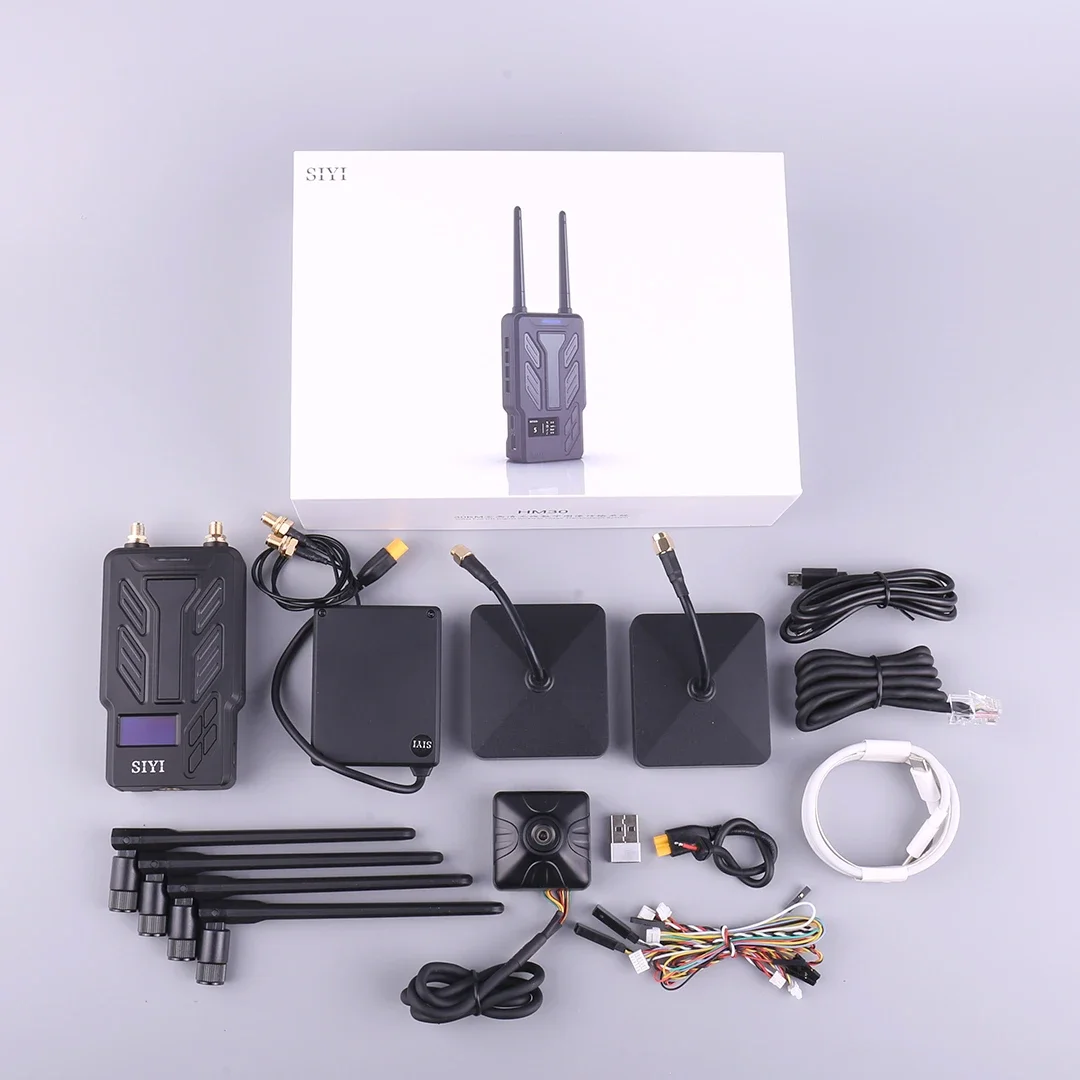 SIYI HM30 Long Range Full HD Digital Image Transmission FPV System 1080p 60fps 150ms SBUS PWM Mavlink Telemetry OSD 30KM CE FCC