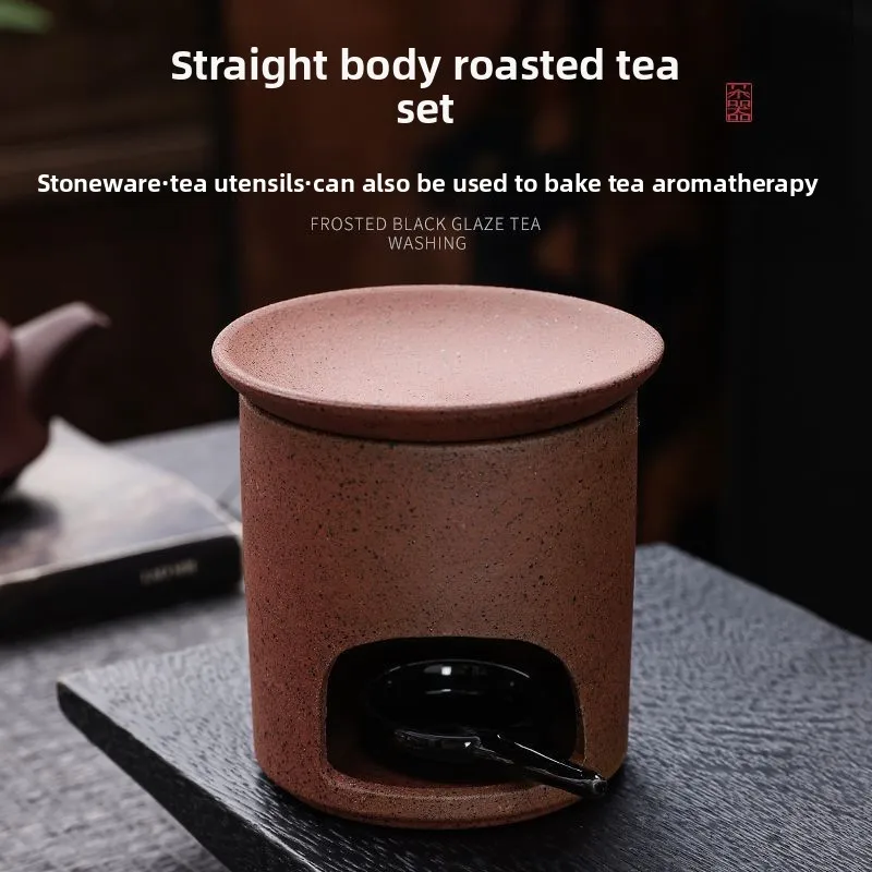 Dry-burning Fireproof Incense Burner with Sandalwood Agarwood Ground Aroma Essential Oil Brick Heater Double-dish Aroma Diffuser