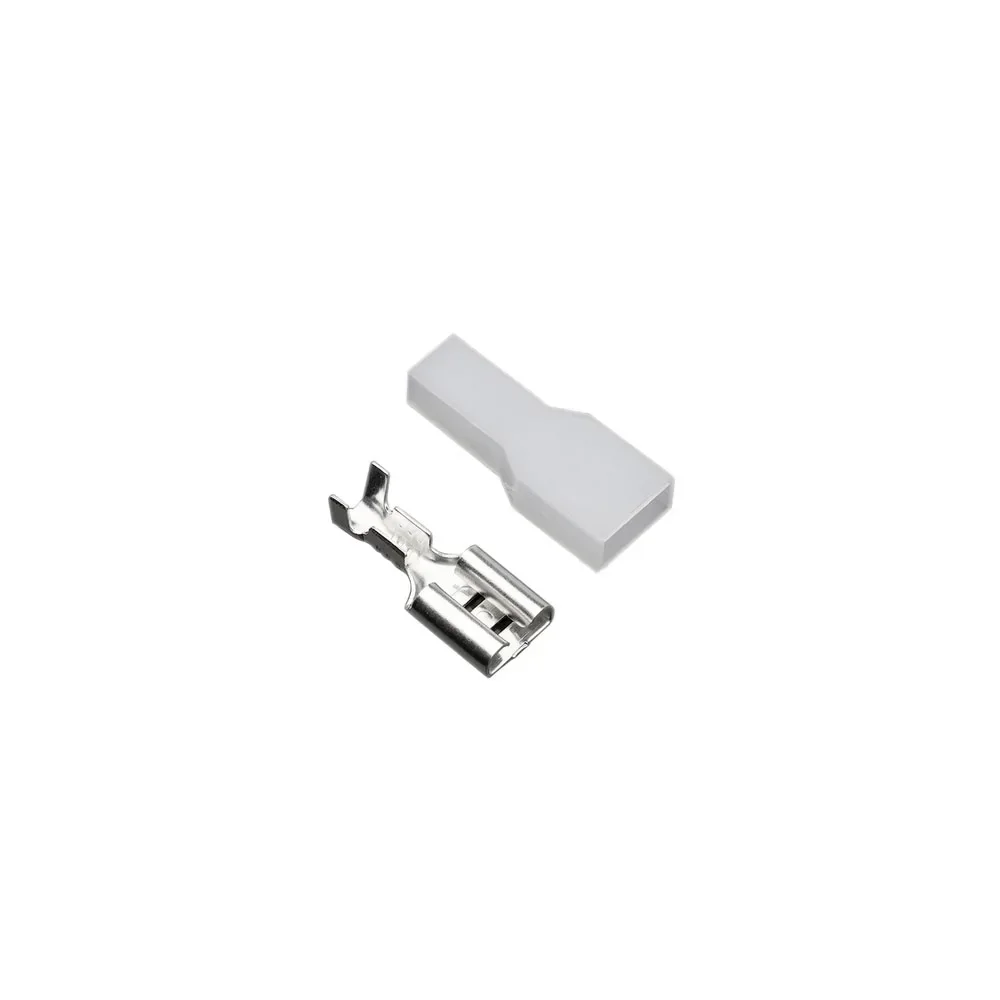 

6.3 plug spring terminal + hard sheath 100 PCS/bag push button switch copper block