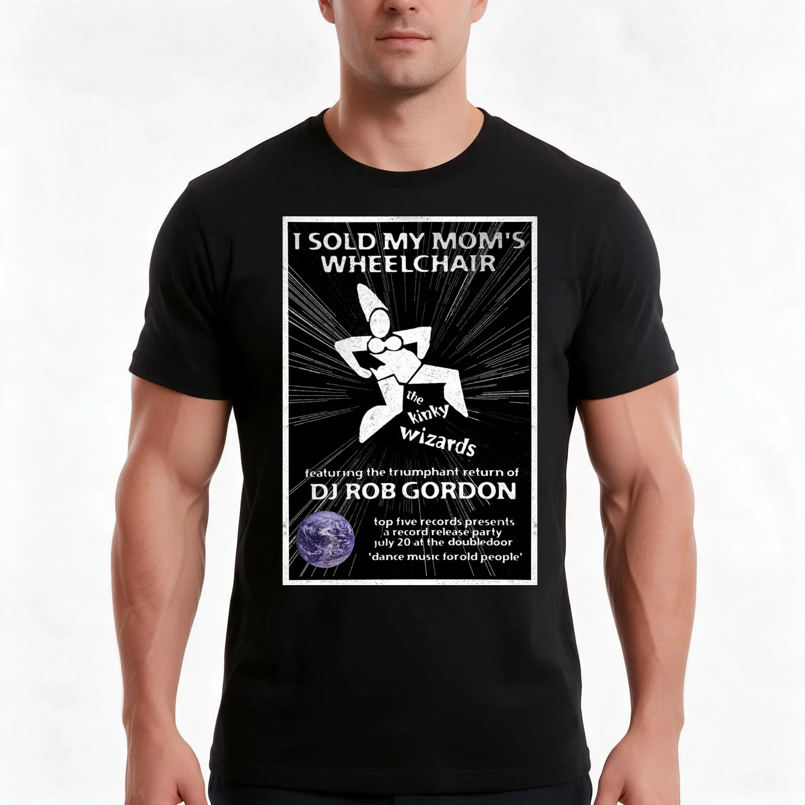 The Kinky Wizards poster High Fidelity movie T-Shirt, Summer Casual Cotton Tee, Oversized Streetwear Tops, Vintage Graphic Print