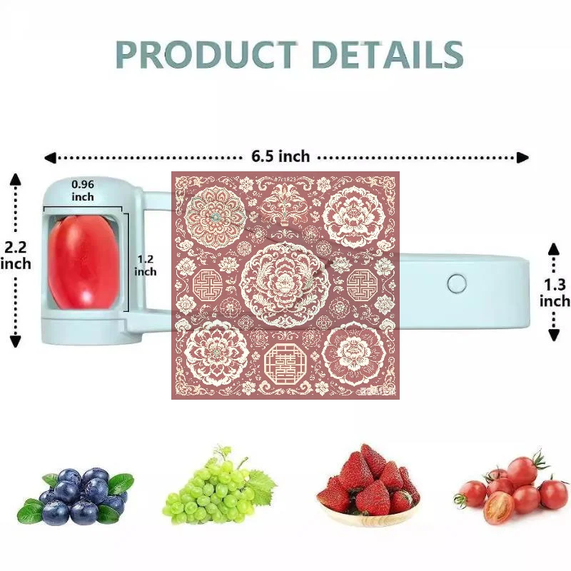 Fruit Slicer Press Type Sharp Stainless Steel Blade Grape Cherry Strawberry Tomato Salad Quarter Cutting For Kitchen Gadget