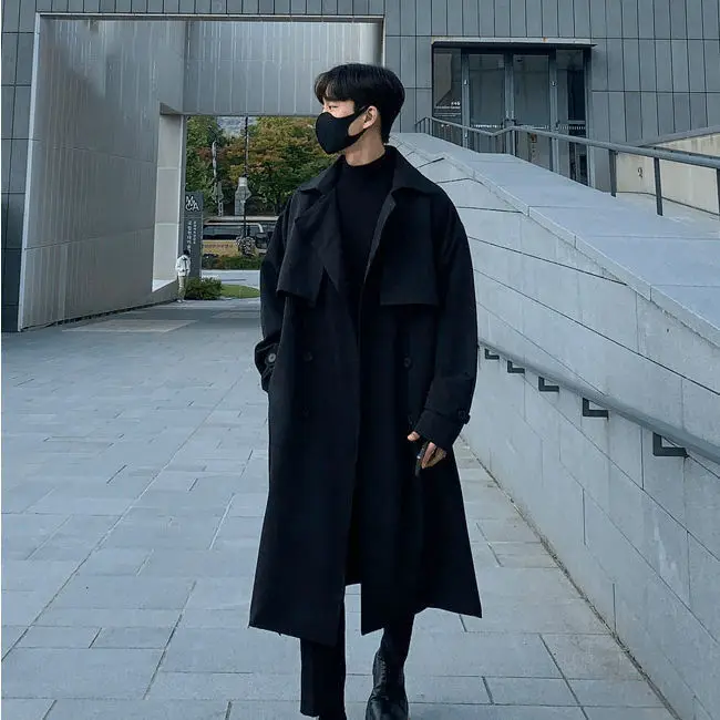 

Тренчи мужские в стиле милитари, средней длины, классического кроя, приталенные, простые, классические, винтажные, стильные