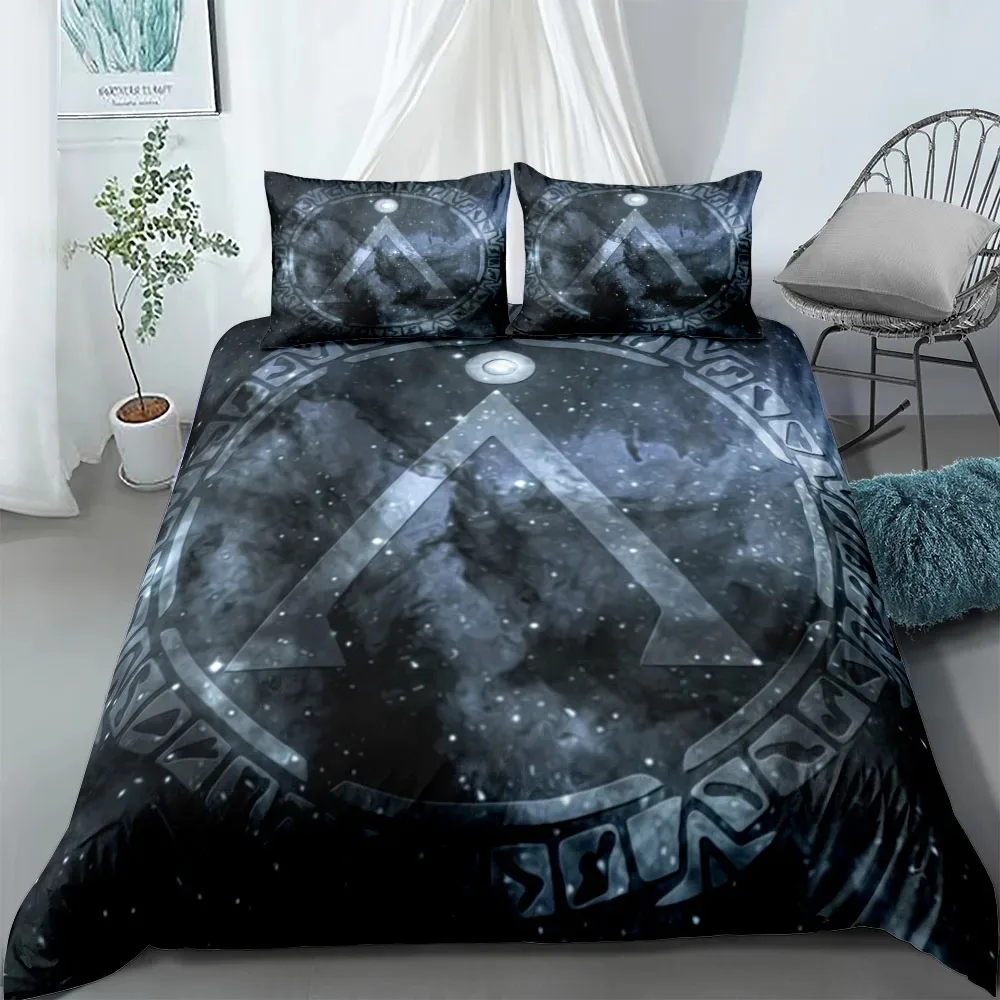 set-copripiumino-con-simbolo-alieno-antico-stampa-3d-tema-sci-fi-portal-per-letto-king-queen-singolo-decorazione-camera-da-letto-sci-fi