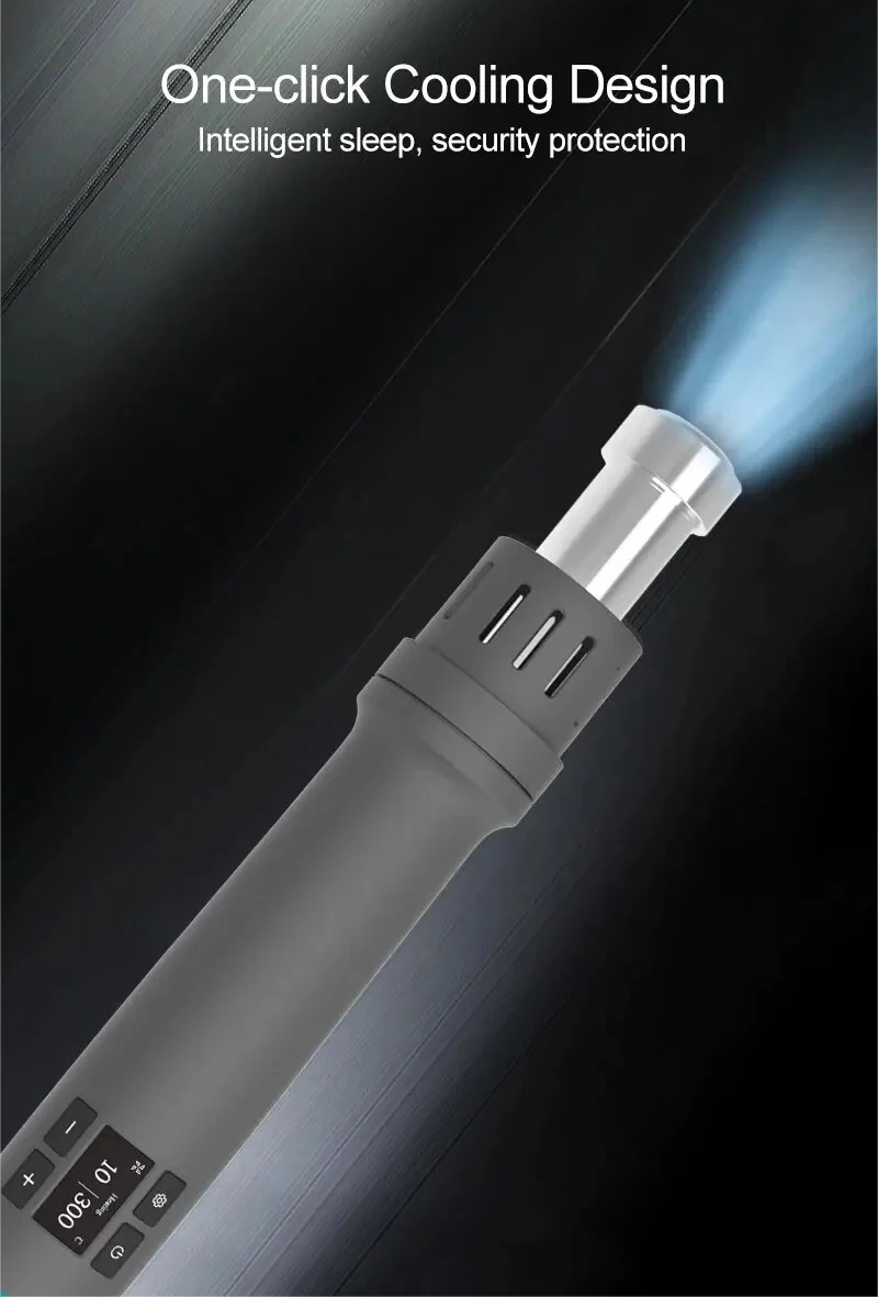 

QUICK TR1 1000W High Power Smart Portable Air Gun 60,000 rpm High Efficiency Fan Uniform Heating, Efficient and Stable