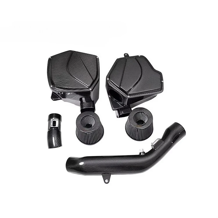 M2C M3 M4 F8X S58 Brand Discount New Condition  High Strength Dry Carbon Fiber Cold Air Intake System Filter