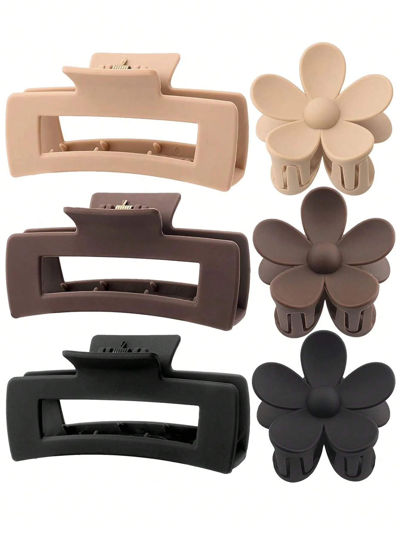 6Pcs Large Hair Cla…