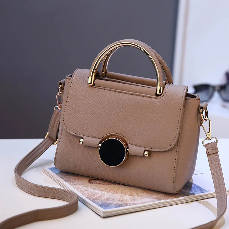 Women Handbag New Fashion Shoulder Bags For Lady Solid Totes Cute Shopping Messenger Bag Lock Black Red Color Hand Bags