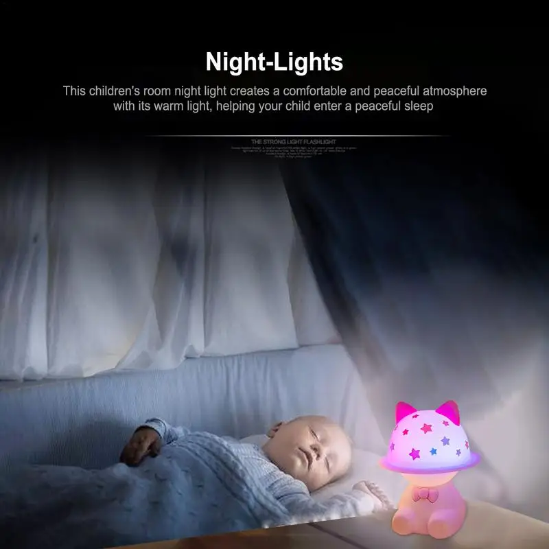 Nightlights For Children Girls Night Light Silicone Nursery Night Light Portable Rabbit Lamp With Cartoon Rabbit Appearance For