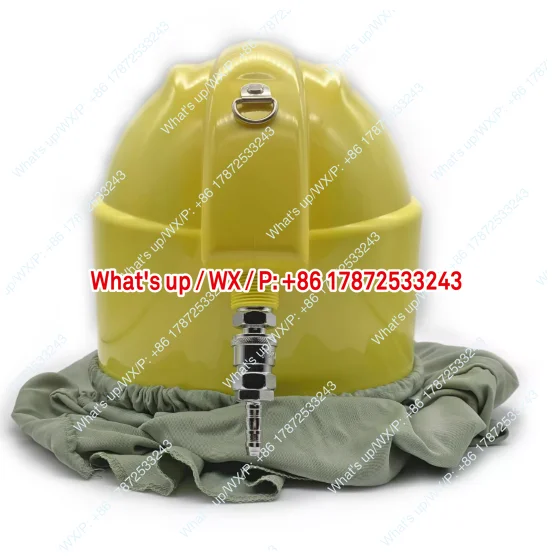 TS-01B Sandblasting Protective Helmet Flip Face Mask Fully Enclosed Oxygen Supply Can be Connected to Thermostat