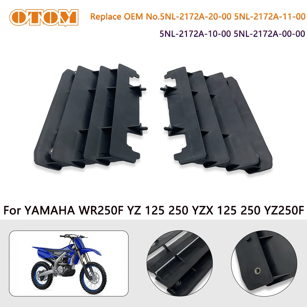 OTOM Radiator Louvers For YAMAHA YZ250F 01-05 WR250F YZ125 250 YZ125X YZ250X Motorcycle Cooler Radiator Guards Cooling Heat Sink