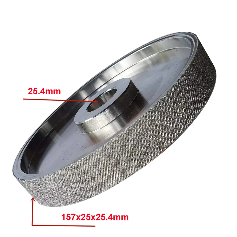 

6"Inch 150mmx25mm Diamond Grinding Wheels Jewelry Polishing Machine Diamond Lapidary Grid Textured surface