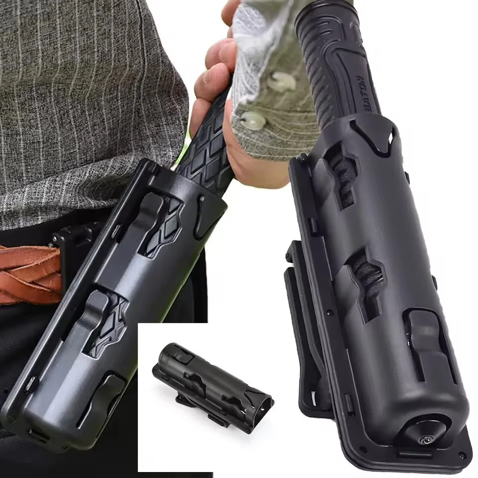 New Tactical Baton Case 360 Degree Rotation Holder Belt Storage Holster Pouch And Telescopic Stick Shell For Outdoor Tool