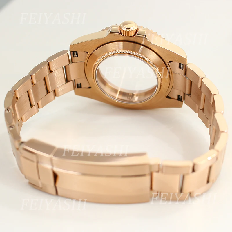 40mm Root Beer All Rose Watch Case Bracelet Parts For Seiko NH35 NH36 NH38/34 Miyota 8215 ETA 2824 Movement 28.5mm Dial Hot Sale