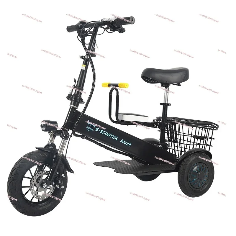 Lightweight Lithium Battery for Adults and Children, Small Tricycle to Pick Up and Drop Off, New