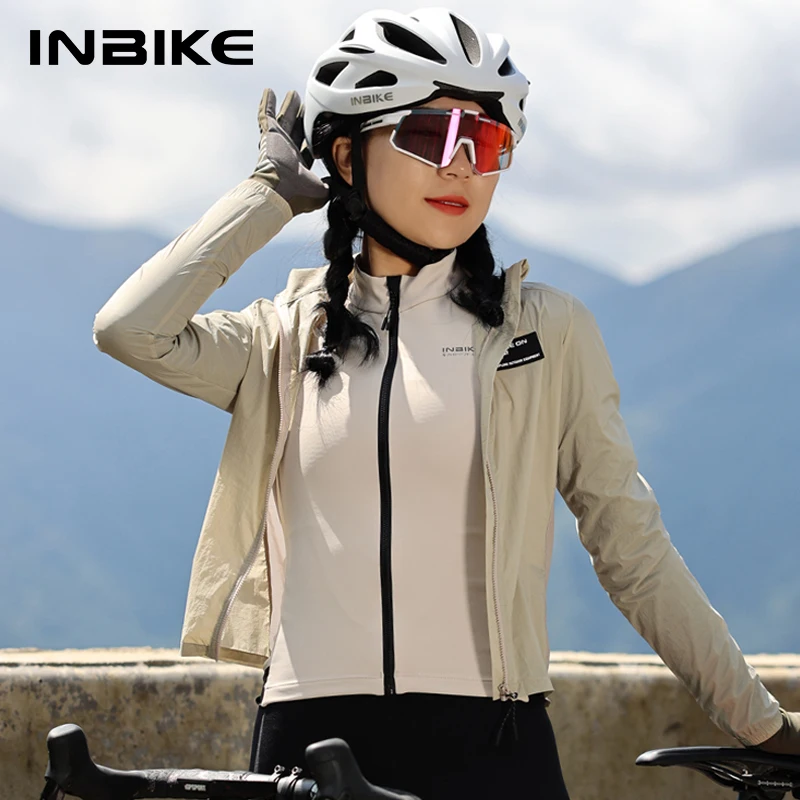 

INBIKE Women Cycling Windbreaker Quick-Drying Spring-Autumn MTB Long-Sleeved Top Clothing Road Mountain Bike Jacket for Women