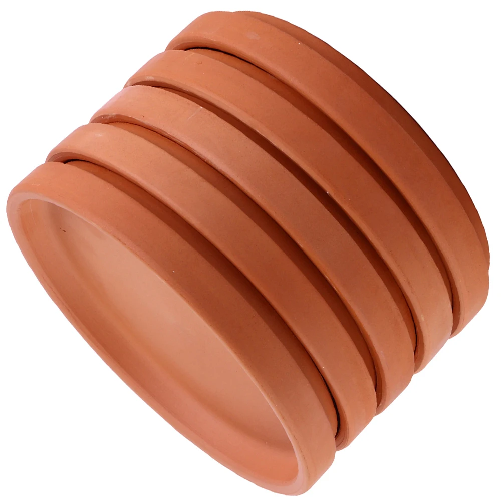 

5Pcs Plant Pot Tray Flowerpot Plate Pot Holder Gardening Round Planter Saucer Water Drainage Tray for Indoor Outdoor