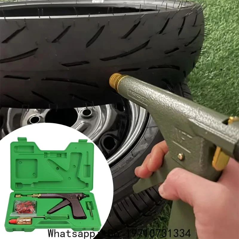 Rapidplug Tire Repair Kit with Mushroom Plug Wear-Resistant Maintenance Tool for SUV Auto Bike Car Block Air Leaking