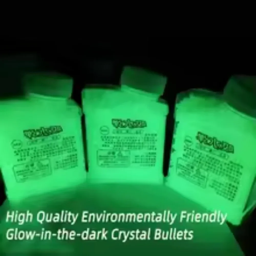 الفلورسنت Bter رصاصة 7-8 مللي متر يتوهج في الظلام Bter الخرز عبوة Bmmo جل الكرة بيرسوفت لعبة الرماية مضيئة BB Bter جل رصاصة #1