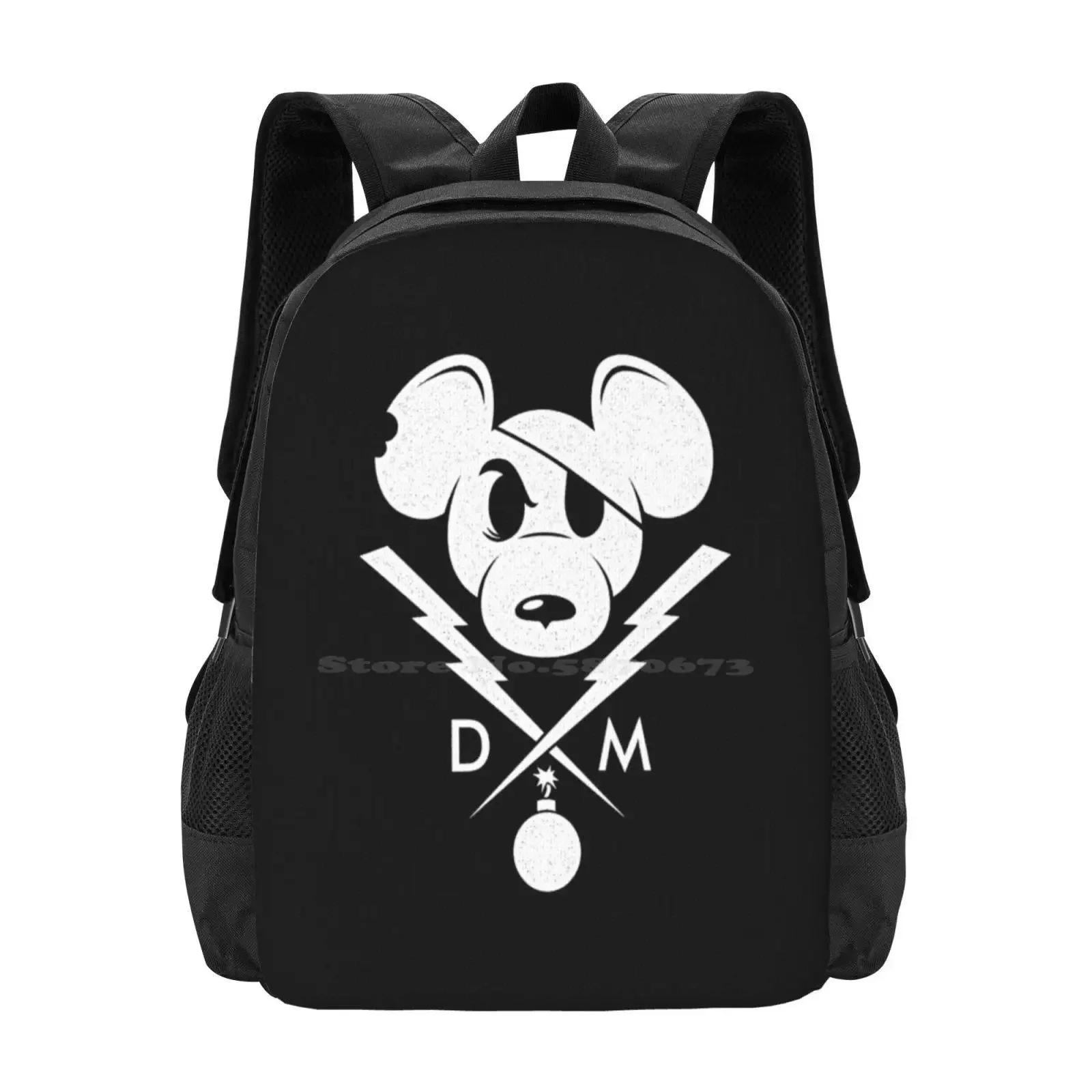 Danger Mouse Pattern Design Laptop Travel School Bags