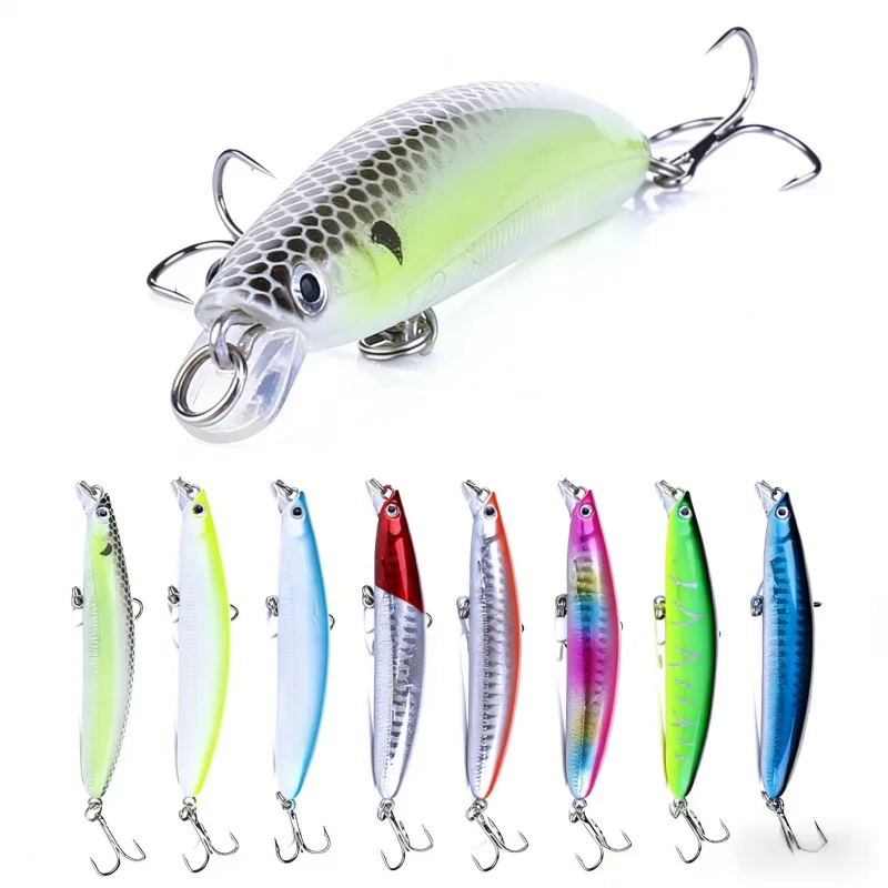 Tauchfähiger Minnow-Köder 9cm 9g für Bass, Topmouth Culter, Spezial-Kill-Köder, Kunstköder für alle Wassertiefen, Bionischer Köder für Süß- und Salzwasser