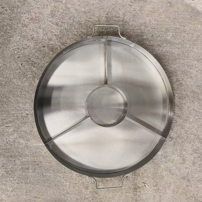 Commercial Rotating Multifunctional Red Oil Cold Vegetable Braised Vegetable Plate, Braised Vegetable Round Grid Plate,