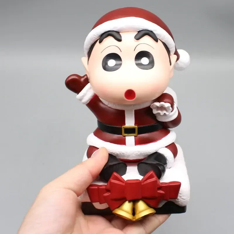 Crayon Shin-Chan  Anime Figure Christmas Cos Santa Claus Nohara Shinsuke Pvcfigure Kawaii Ornaments Collection Surprise Gifts