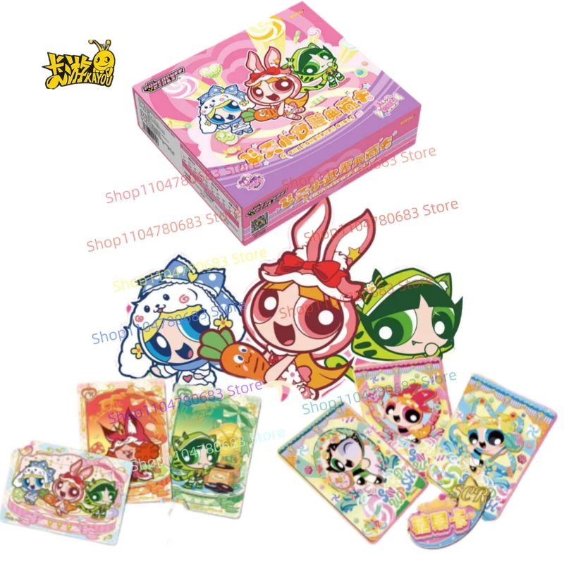 

KAYOU Genuine The Powerpuff Girls Card Tianmi Storm Collection Card Animation Cartoon Game Collection Card Peripheral Toy Gift
