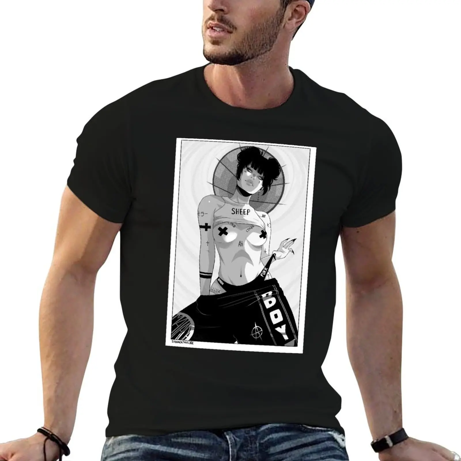 XIII - Power Of The Black Sheep T-Shirt Utility Casual Work T-Shirt