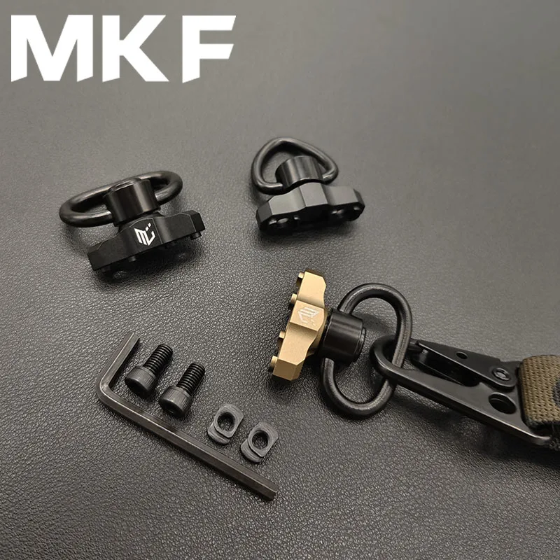 Airsoft Tactical Rifle Metal QD Sling Mount for MLOK Rail Syste Swivel Strap Buckle Quick Release Button Hunting Gun Accessories