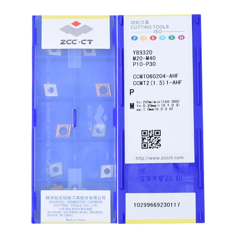 Original ZCCCT CCMT060204-AHF YB6315 YB9320 Powerful supplier wholesales carbide insert for CNC Lathe Tools