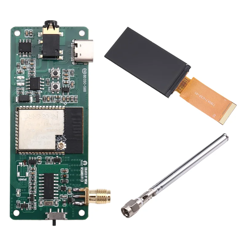 

ABNR BD3CS-588 SI4732 Комплект материнской платы для полнодиапазонного приемника ESP32-S3 с Wi-Fi+BT5.0 и 1,9-дюймовым цветным дисплеем, поддержка AM/FM/SW/RDS