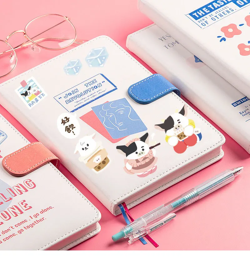Laser Cow Sticker Photo Diary Book Diy Decorative Material Sticker Stationery Sticker Kawaii