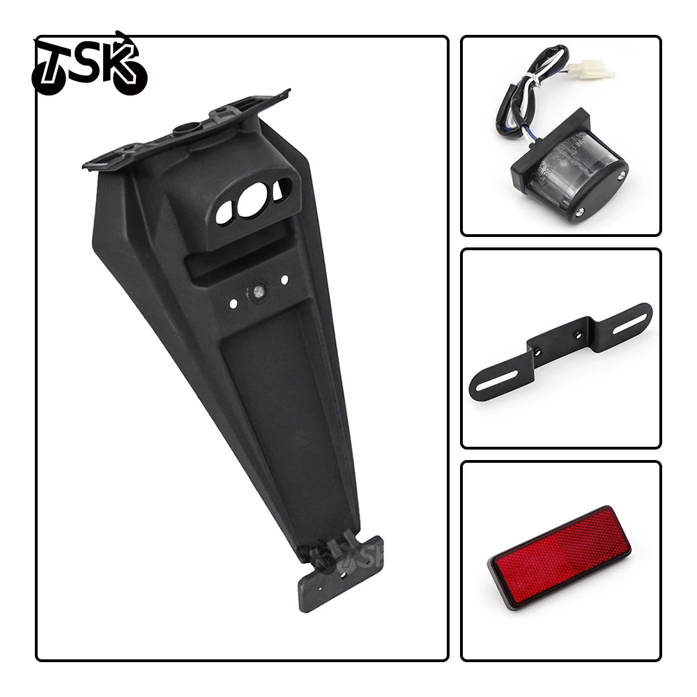 For Kawasaki ZX 6R ZX-6R ZX6R 2007 2008 Rear Fender Mudguard License Plate Turn Light Holder Frame Motorcycle Accessories view 6