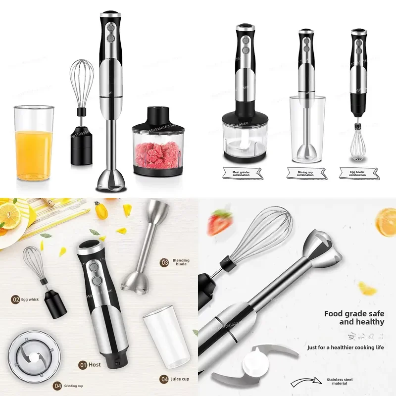 Handheld cooking stick, household, kitchen four-in-one mixer, multi-function
