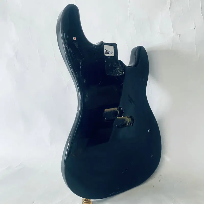 EB810 4 Strings Electric Bass Body Solid Wood for DIY Replace PB Pickups Right Hand Black Color