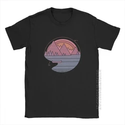 The Mountains Are Calling Hiking T-Shirt Men Outdoors Nature Camping T Shirt Trekking Summer Basic Tees O Neck Cotton Clothes